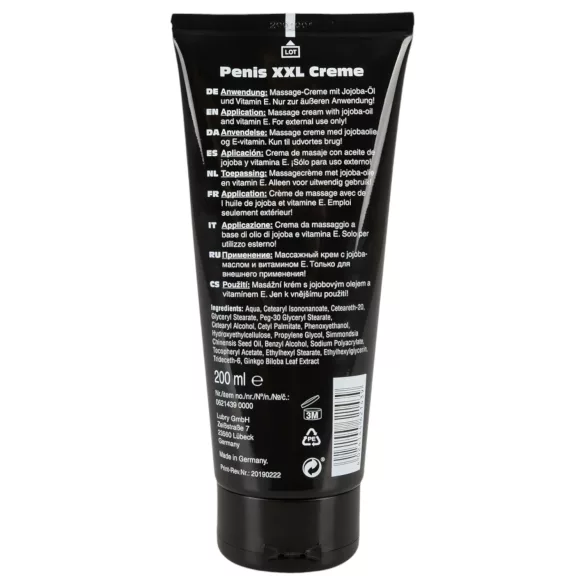 Pénisz XXL - krem intymny dla mężczyzn - 200ml