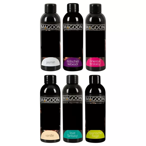 Magoon - zestaw olejków do masażu - 6 sztuk x 100 ml