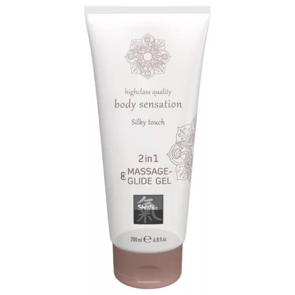 HOT - Shiatsu 2w1 Silky touch - jedwabisty żel do masażu i lubrykant (200 ml)