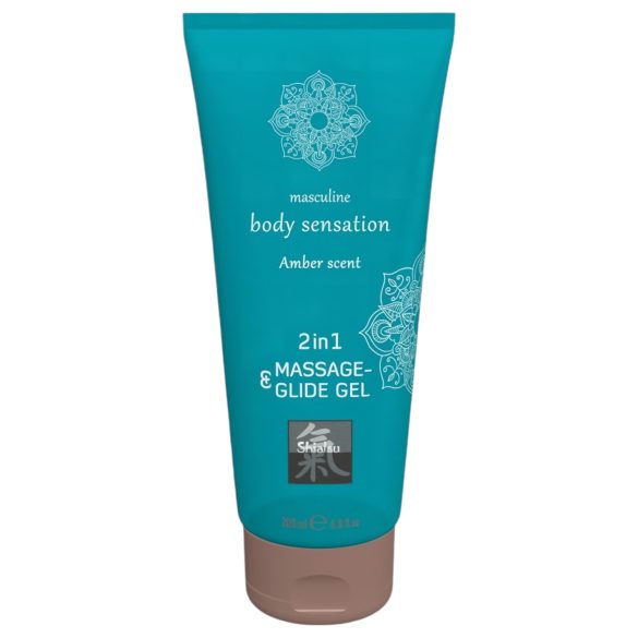 Shiatsu 2w1 Bursztynowy Zapach - olejek i żel do masażu (200 ml)