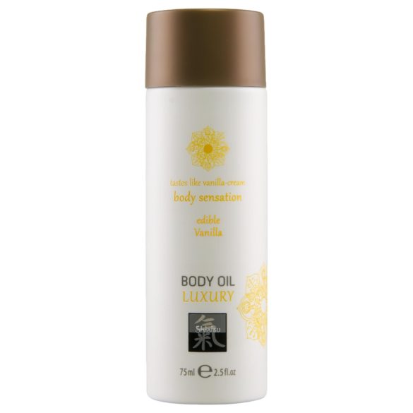 Shiatsu Luxury - jadalny olejek do masażu - wanilia (75ml)