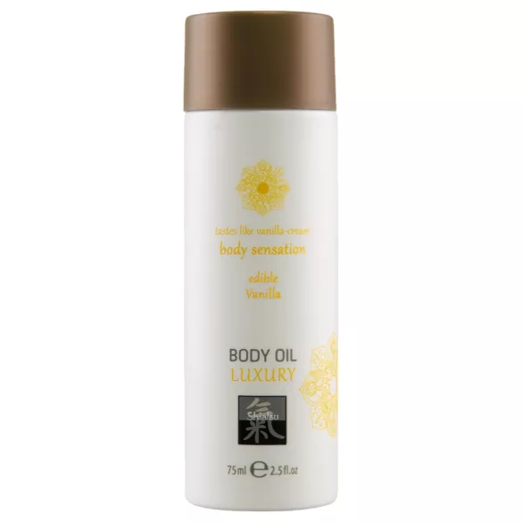 HOT - Shiatsu Luxury - jadalny olejek do masażu - wanilia (75 ml)