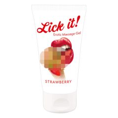Lick it! - Jadalny lubrykant 2 w 1 - Truskawka (50 ml)