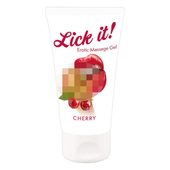 Lick it! - Jadalny lubrykant 2 w 1 - wiśniowy (50 ml)