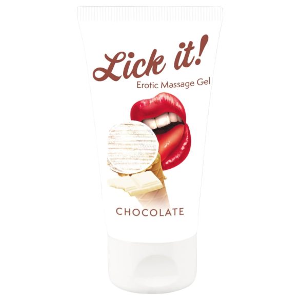 Lick it! - Jadalny żel 2w1 - biała czekolada (50ml)