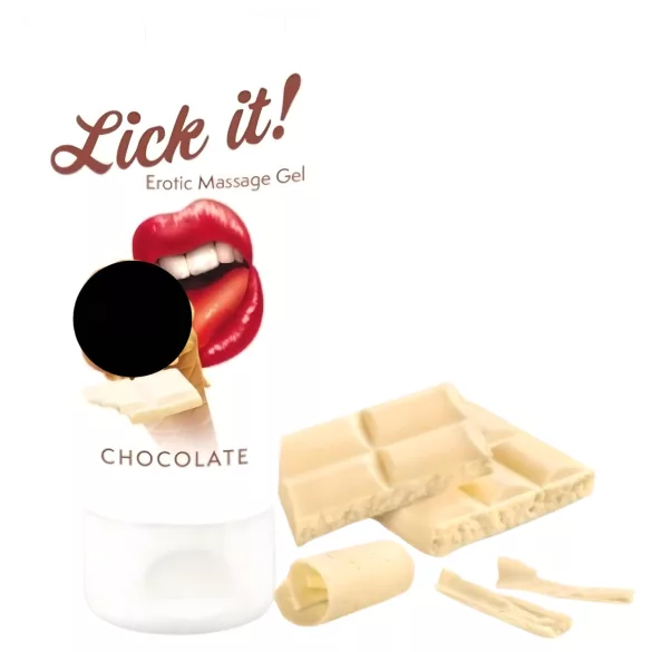 Lick it! - jadalny lubrykant 2w1 - biała czekolada - 50ml