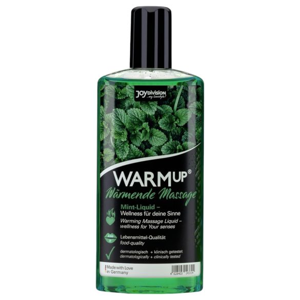 JoyDivision WARMup - rozgrzewający olejek do masażu - mięta (150ml)