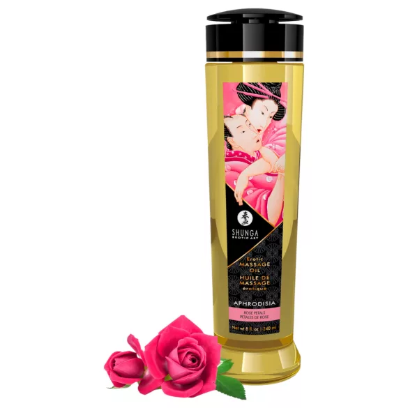 Shunga - olejek do masażu - róża - 240ml