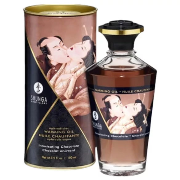 Shunga - olejek do masażu rozgrzewający - czekolada - 100 ml