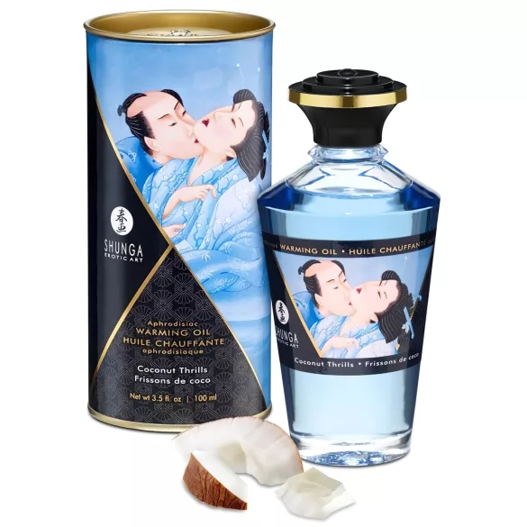 Shunga - olejek do masażu rozgrzewający - kokos - 100ml