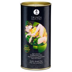   Shunga - rozgrzewający olejek do masażu - zielona herbata (100ml)