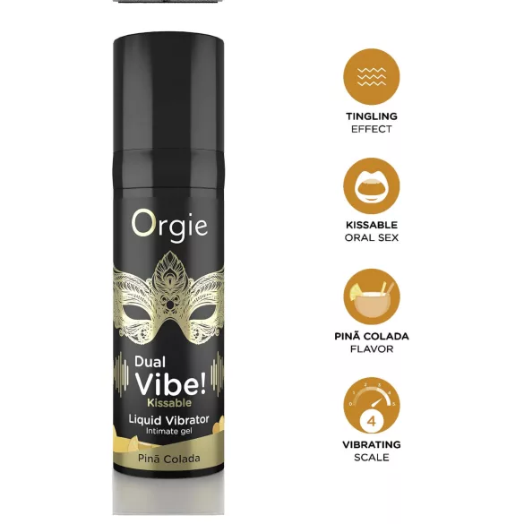 Orgie - płynny wibrator - efekt wibracji - piña colada 15ml