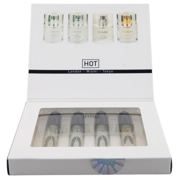HOT LMTD - perfumy z feromonami dla kobiet - zestaw 4x5ml
