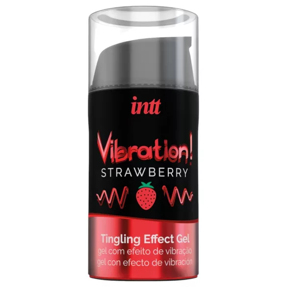 Intt Vibration! - żel stymulujący - efekt wibracji - truskawkowy (15ml)