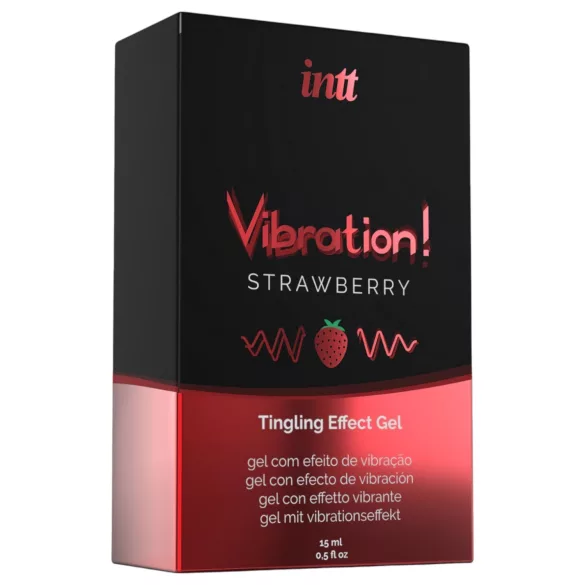 Intt Vibration! - żel stymulujący - efekt wibracji - truskawkowy (15ml)