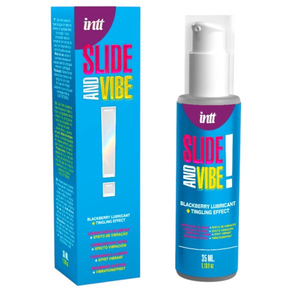 Intt - jadalny, musujący żel intymny - jeżyna (35ml)