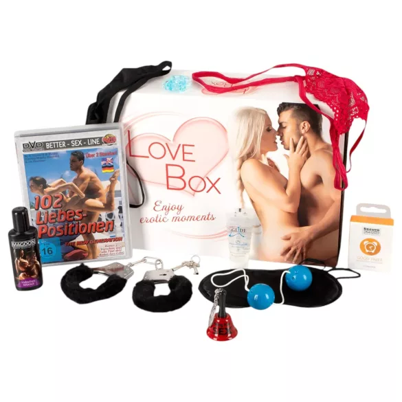 Love Box - zestaw dla par - 15 elementów