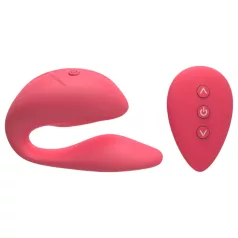  Cotoxo Cupid 2 - wibrator dla par z pilotem - silikon czerwony
