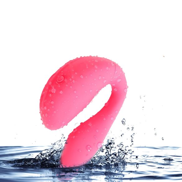 Cotoxo Cupid 2 - wibrator dla par z pilotem - silikon czerwony