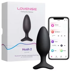   Lovense Hush 2 S - wibrator analny sterowany aplikacją (38 mm, czarny)