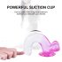 Sunfo - przezroczysty fioletowy 22 cm dildo z przyssawką i jądrami