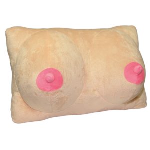 Pluszowa poduszka w kształcie piersi