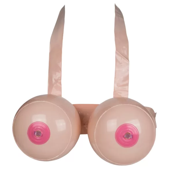 Boob Battle - dmuchane dildo z piersiami - naturalny kolor