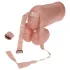 Cock Fighting - dmuchany strap-on penis - silikon - naturalny