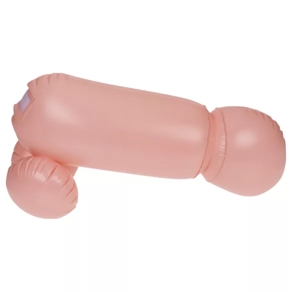 Cock Fighting - dmuchany strap-on penis - silikon - naturalny