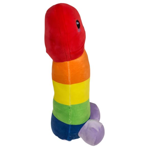 Plüss fütyi - pluszowy penis - 30 cm - kolor tęczowy