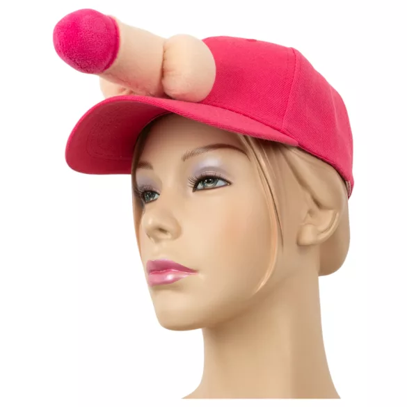 Czapka baseballowa z penisem (różowa)