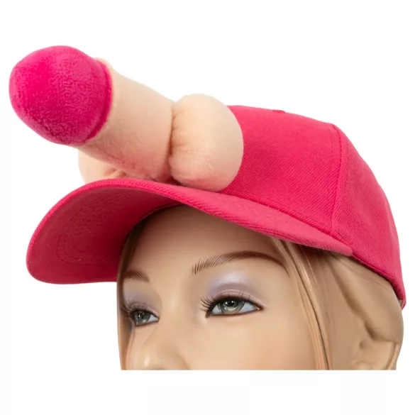 Czapka baseballowa z penisem (różowa)