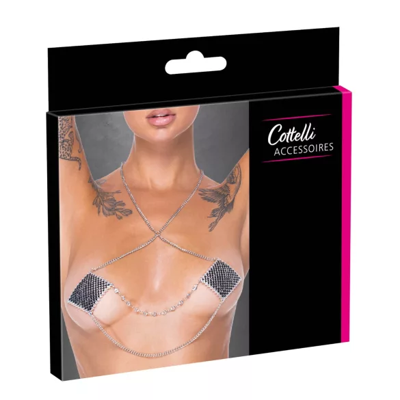 Cottelli - ozdobne naklejki na sutki - srebrne