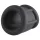 Pulselock Cocktura - karbowany silikonowy pierścień na penisa (czarny) - 30 mm
