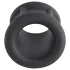 Pulselock Cocktura - karbowany silikonowy pierścień na penisa (czarny) - 30 mm