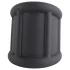 Pulselock Cocktura - karbowany silikonowy pierścień na penisa (czarny) - 30 mm
