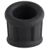 Pulselock Cocktura - karbowany silikonowy pierścień na penisa (czarny) - 30 mm