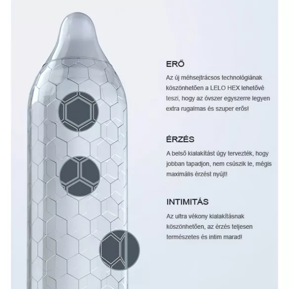 LELO Hex Original - prezerwatywa cienka lateksowa - 1 sztuka