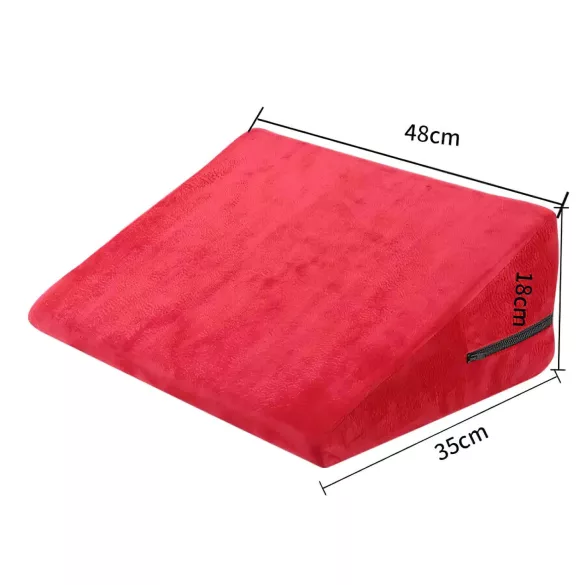 Desirel Magic Pillow - klin w kształcie seks-poduszki - mały (czerwony)