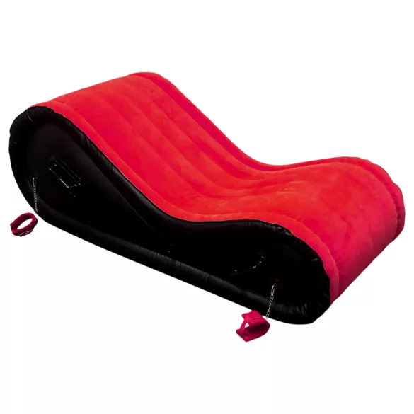 Desirel Magic Pillow - dmuchany mebel BDSM - z kajdankami (czerwony)