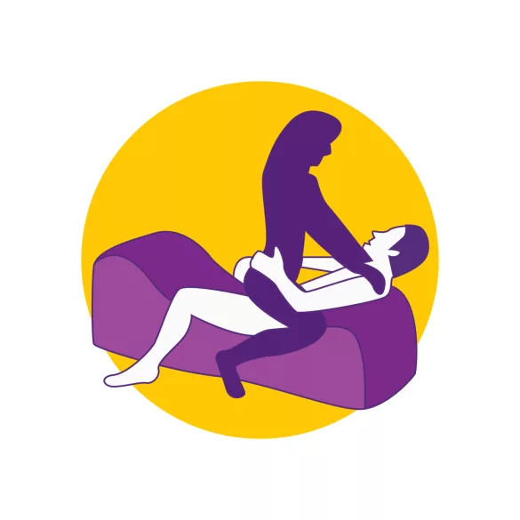 Desirel Magic Pillow - dmuchany mebel BDSM - z kajdankami (czerwony)