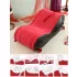 Desirel Magic Pillow - dmuchany mebel BDSM - z kajdankami (czerwony)