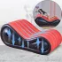 Desirel Magic Pillow - dmuchany mebel BDSM - z kajdankami (czerwony)