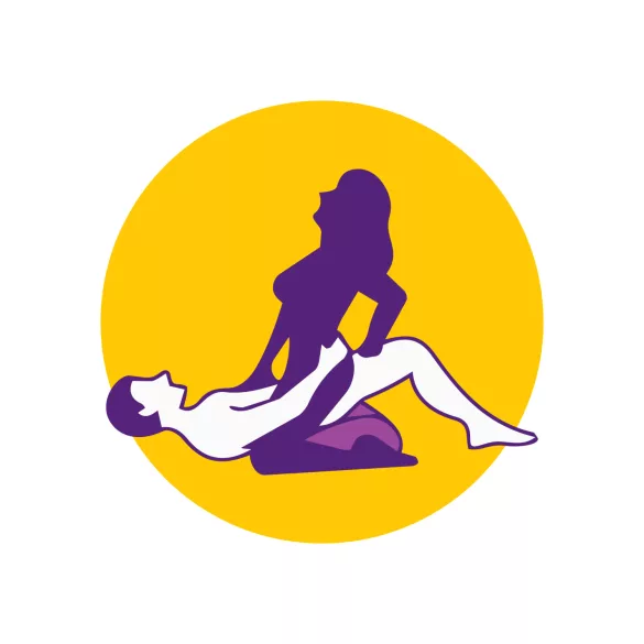 Desirel Magic Pillow - nadmuchiwana klinowa poduszka erotyczna (ciemnofioletowa)