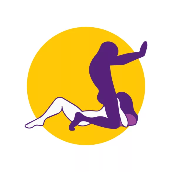 Desirel Magic Pillow - nadmuchiwana klinowa poduszka erotyczna (ciemnofioletowa)