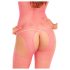 Rene Rofe - różowy bodystocking siateczkowy (S-L)
