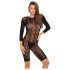Rene Rofe - krótkie body z siateczki (S-L) - czarne