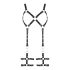 ZADO - skórzany harness body - czarny - L/XL