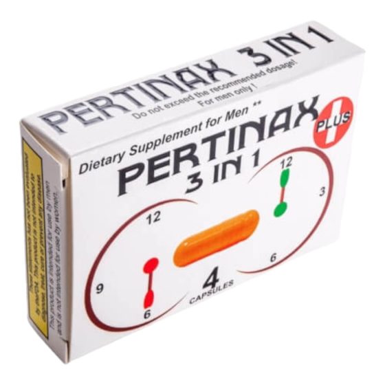 Pertinax 3in1 Plus - suplement diety w kapsułkach dla mężczyzn (4szt.)