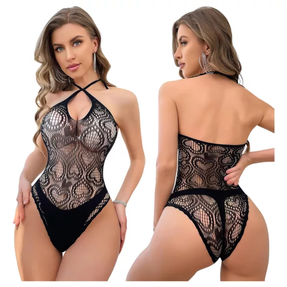 JSY 019 - koronkowe body (czarne)